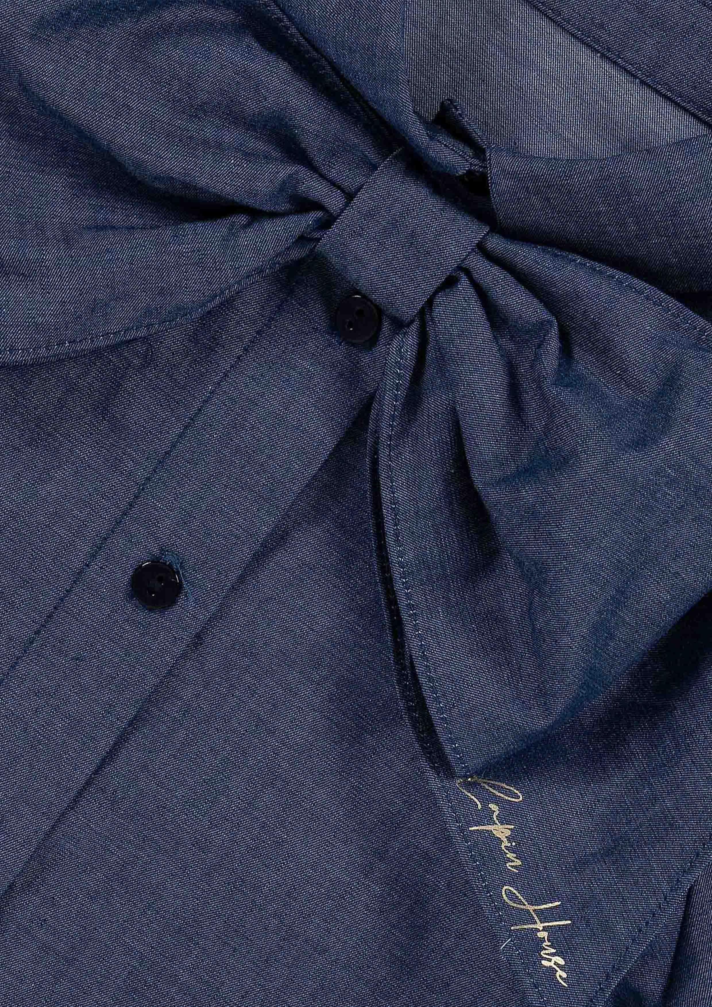 Lapin House Chambray Bow Shirt