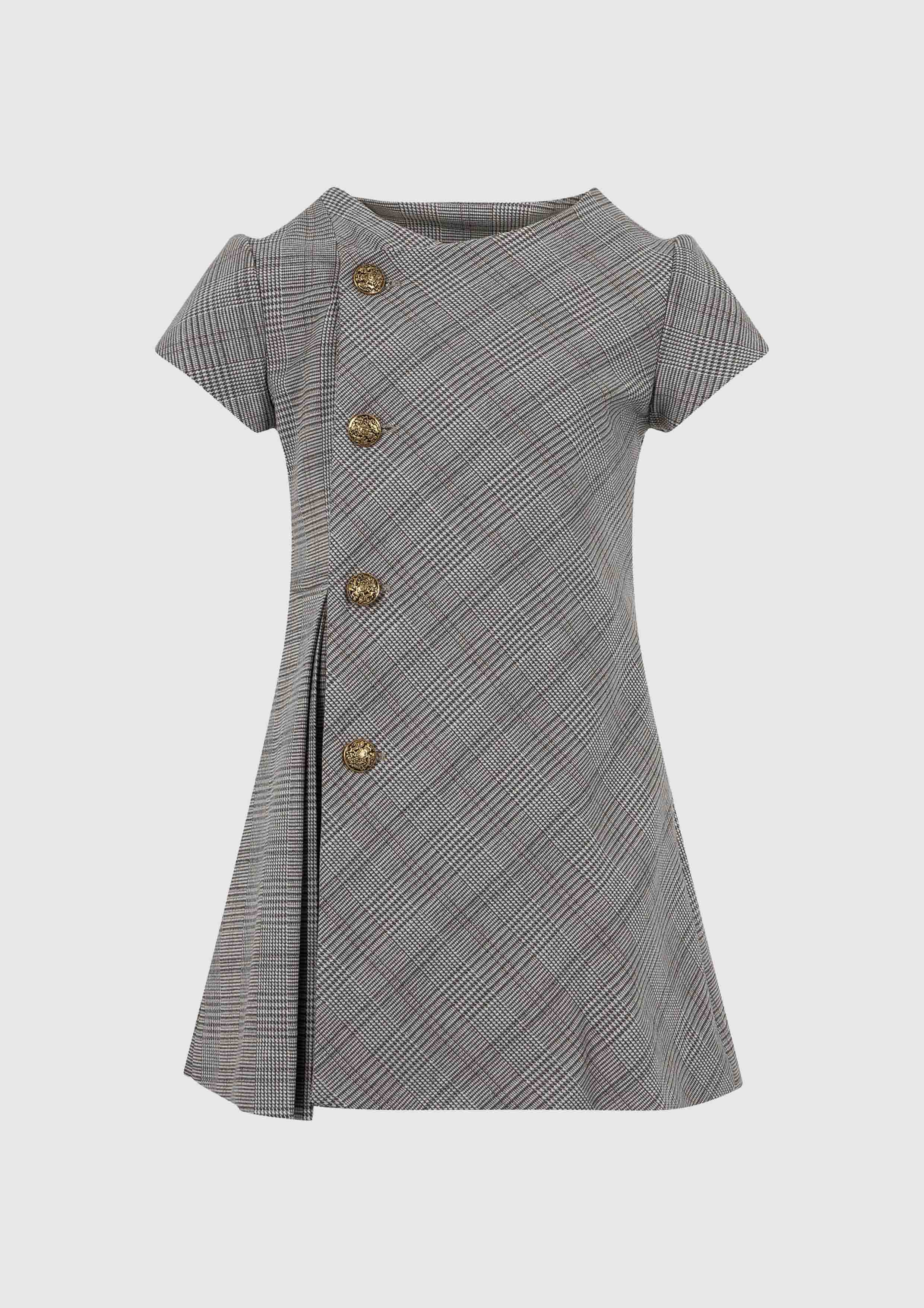 Lapin House Brown Check Dress