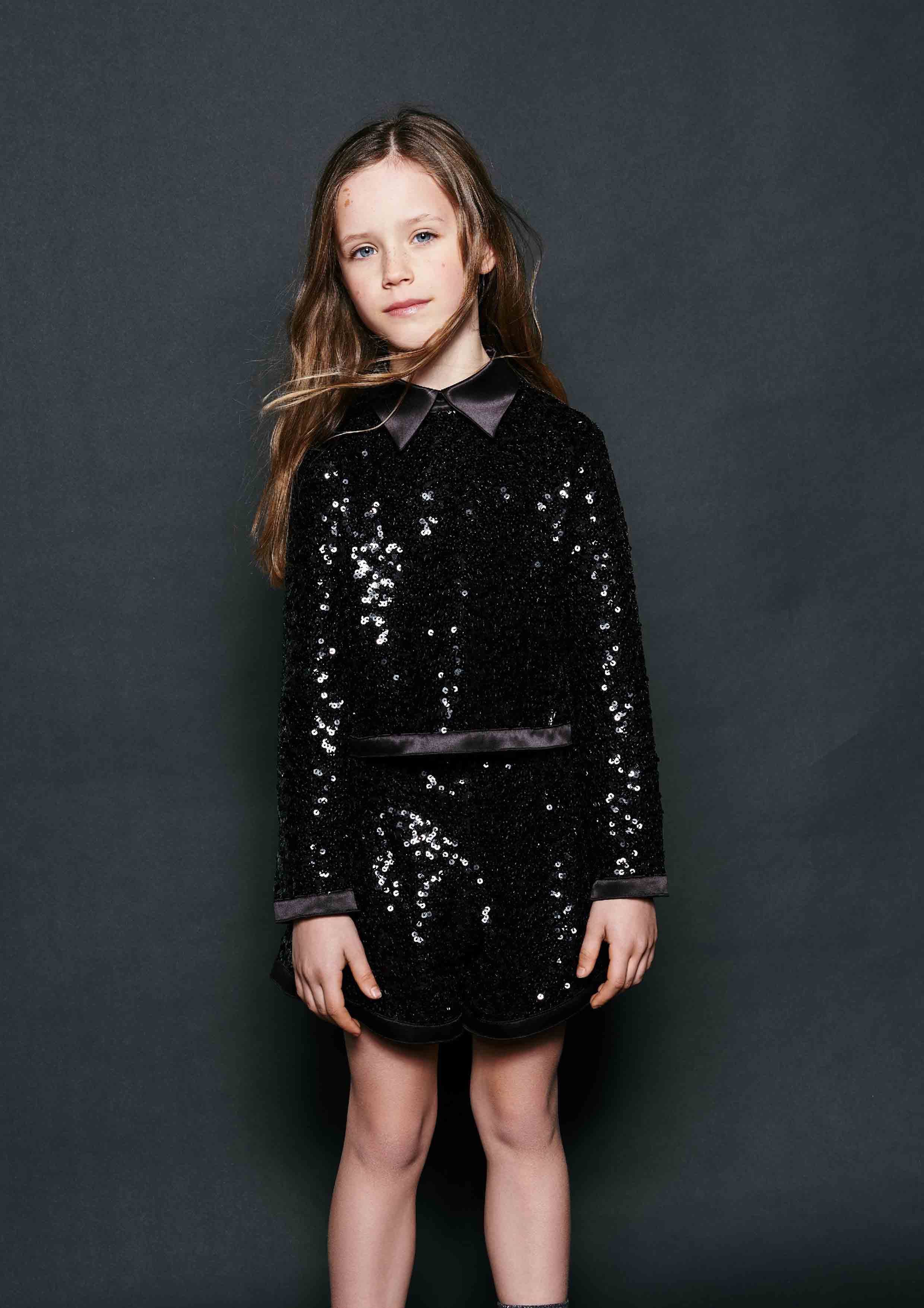 Dondup Black Sequin Top