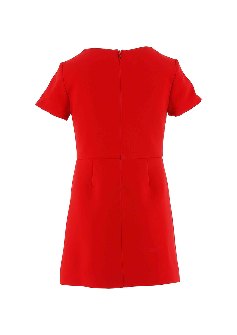 Elisabetta Franchi Red Pocket Dress With Buttons