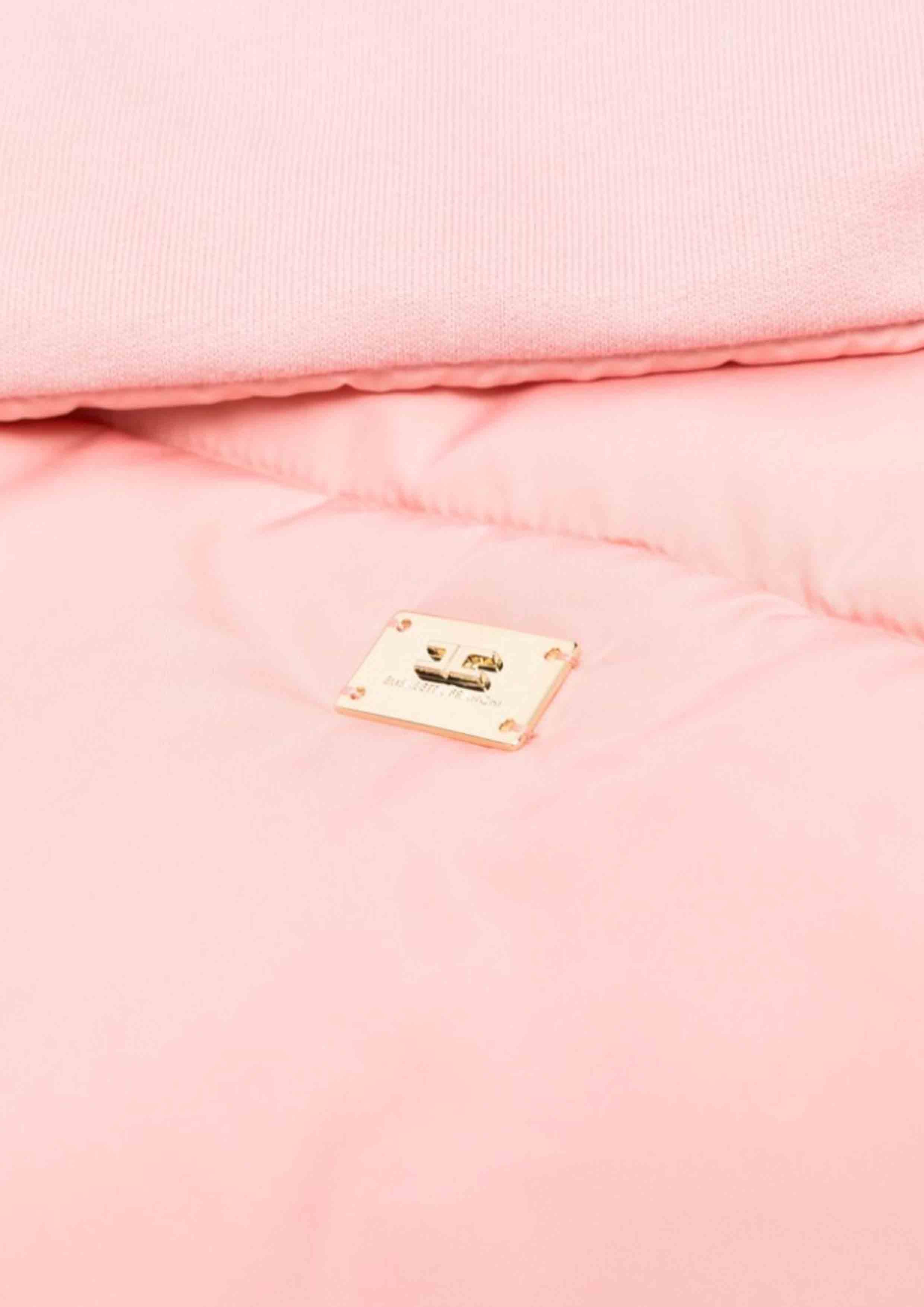 Elisabetta Franchi Powder Pink Padded Baby Blanket