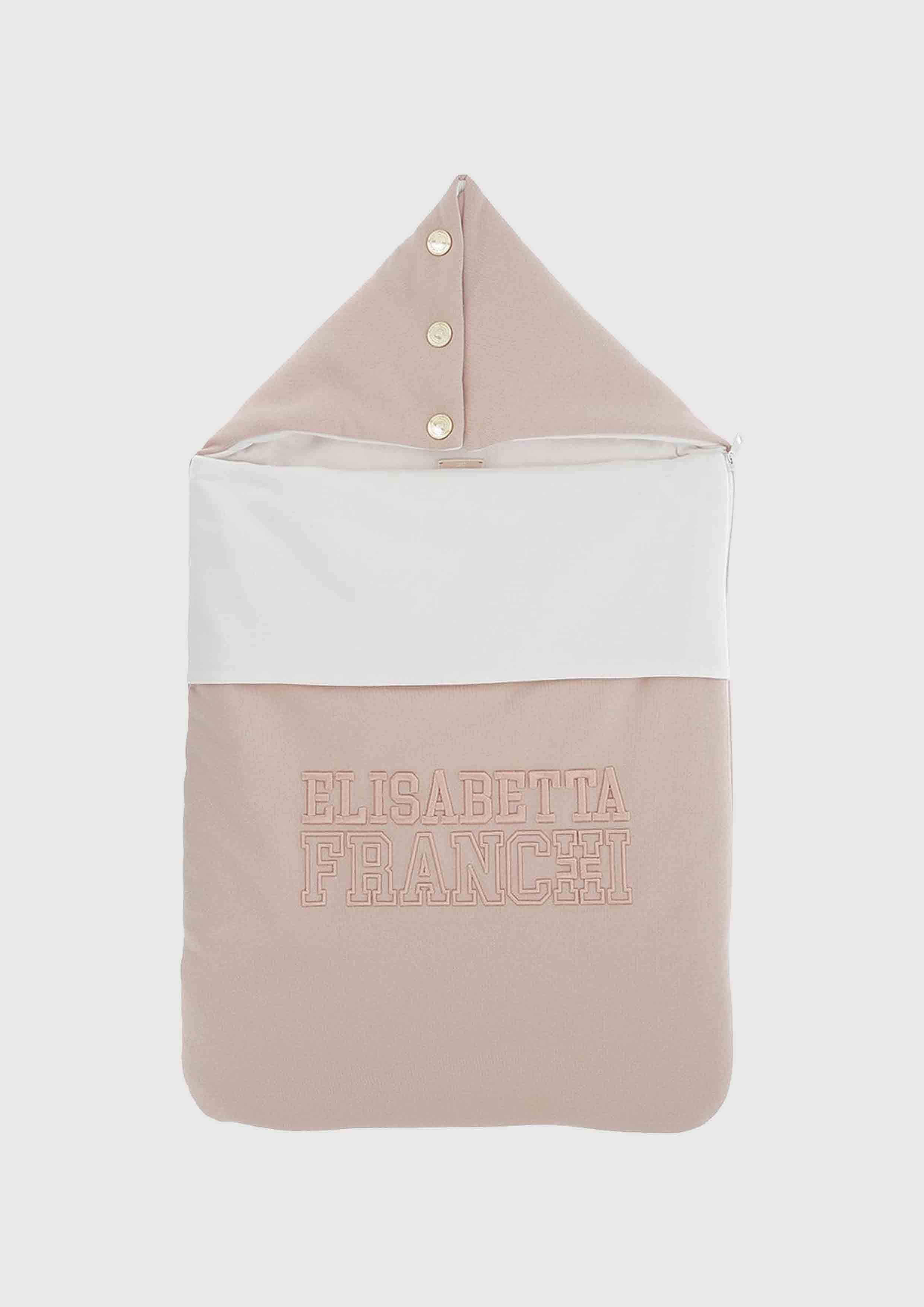 Elisabetta Franchi Pink Sleeping bag with embroidery