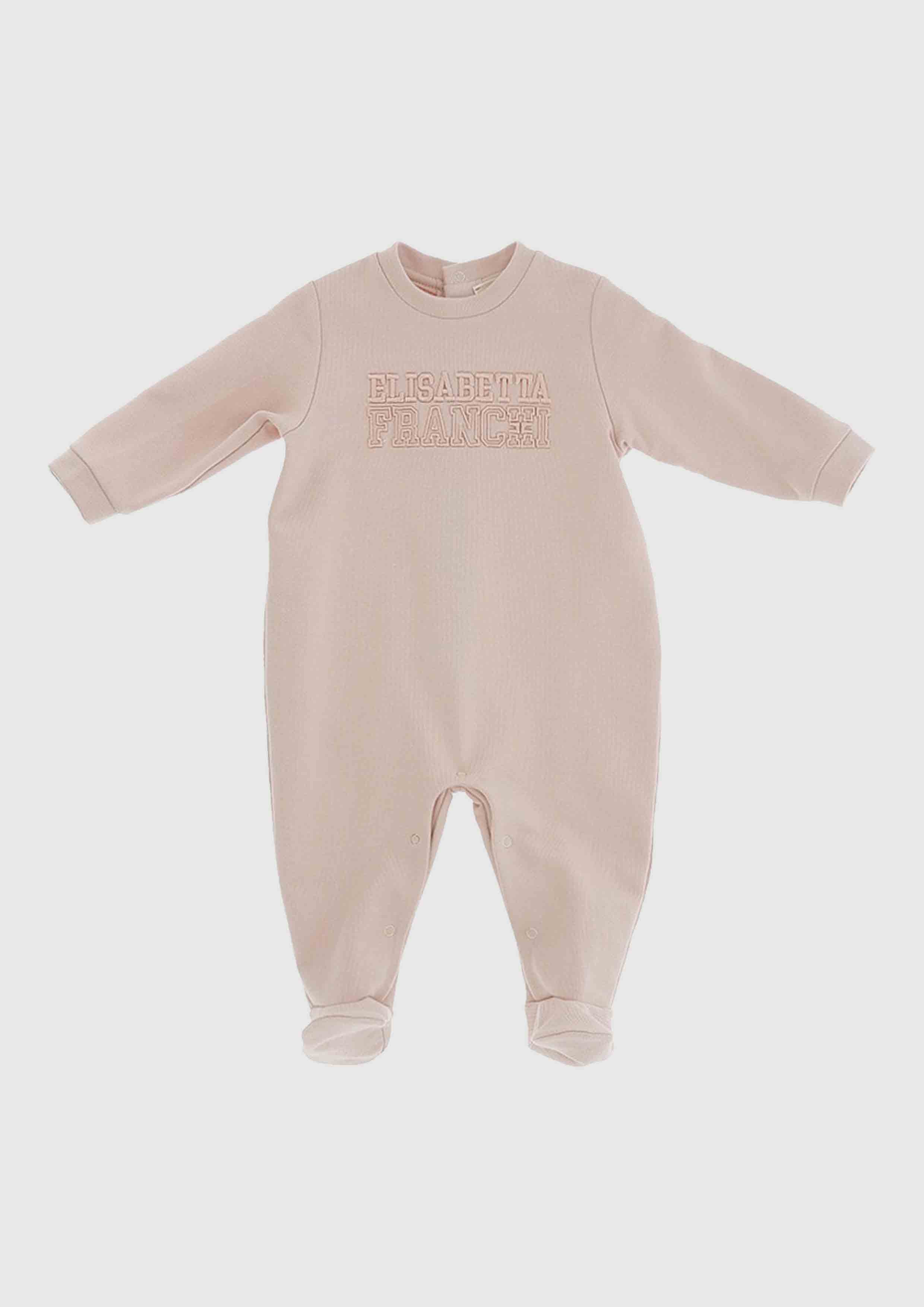 Elisabetta Pink Onesie with Embroidery