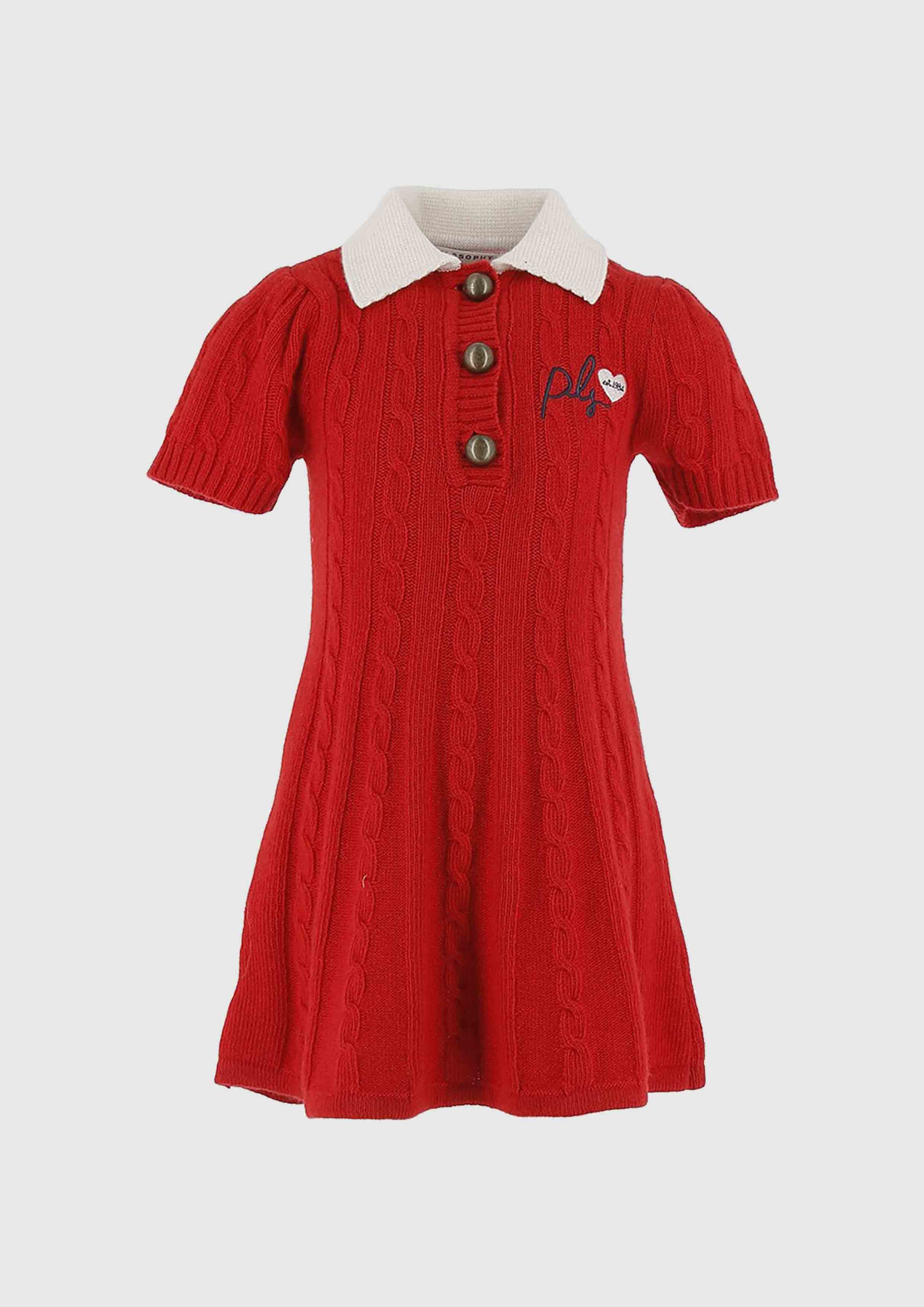 Philosophy Red Cable Knitted Dress