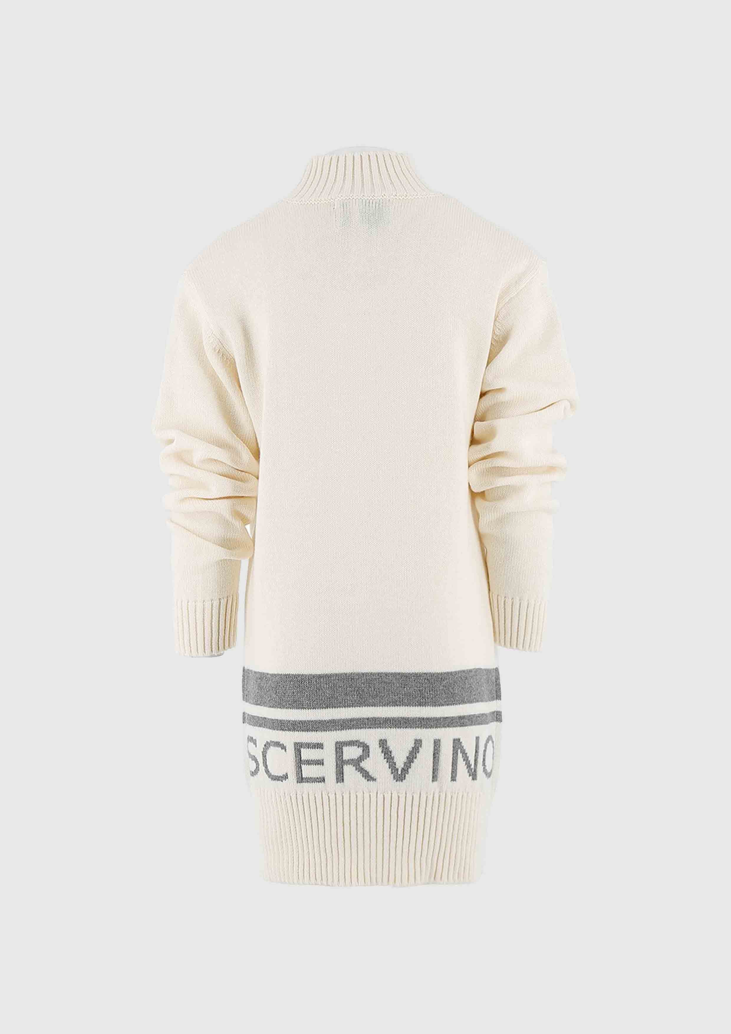 Ermanno Scervino Knitted Ivory Dress