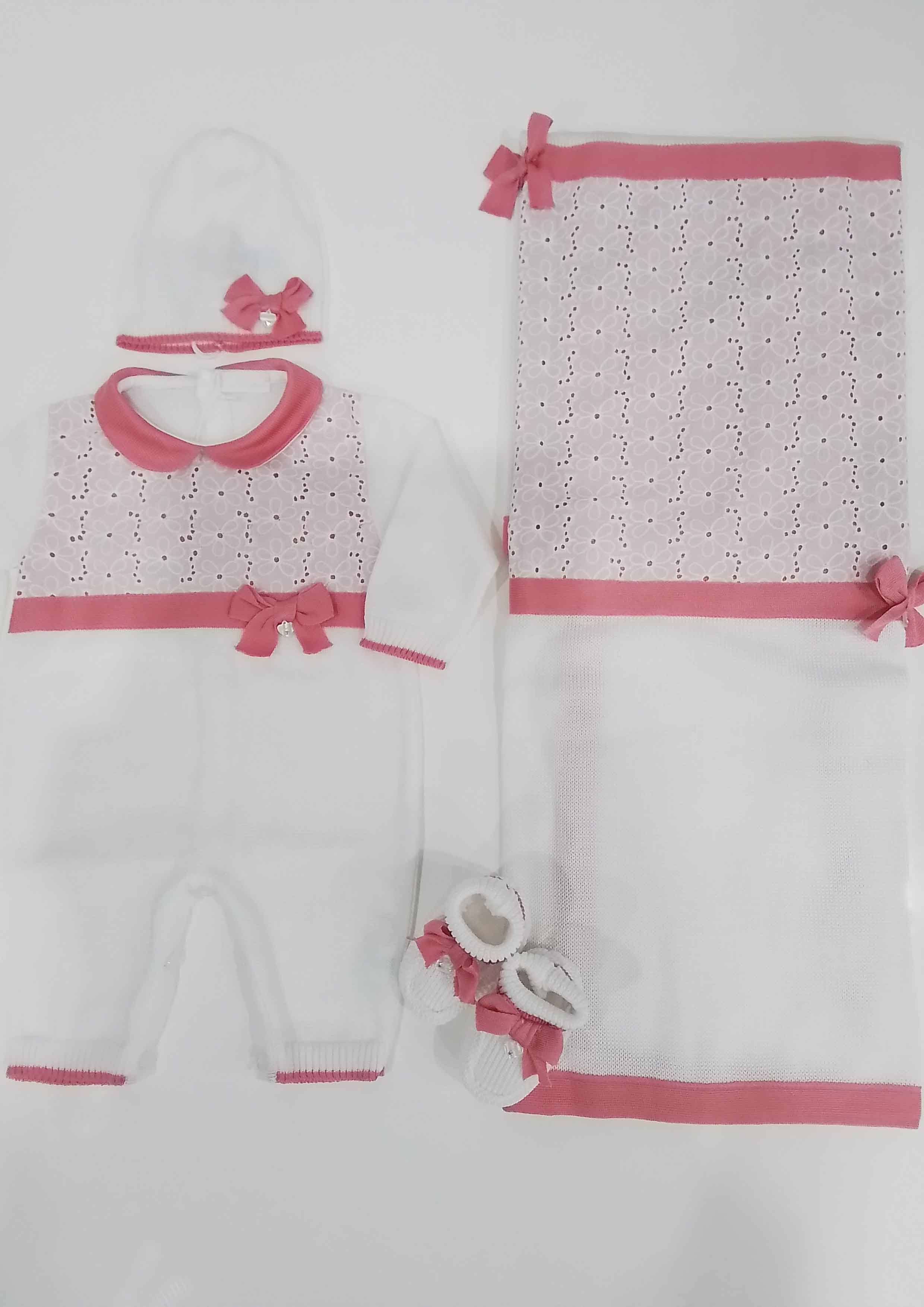 Ninnaoh Knitted Baby Girl Set