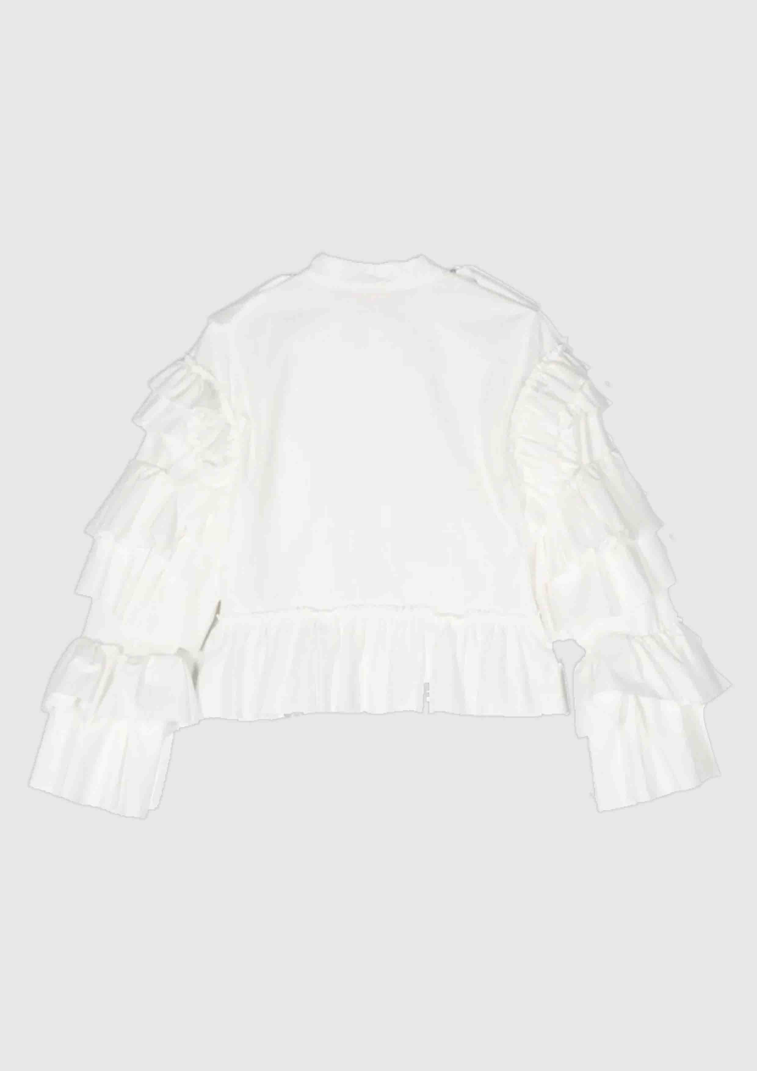 Elisabetta Franchi Frilly White Shirt