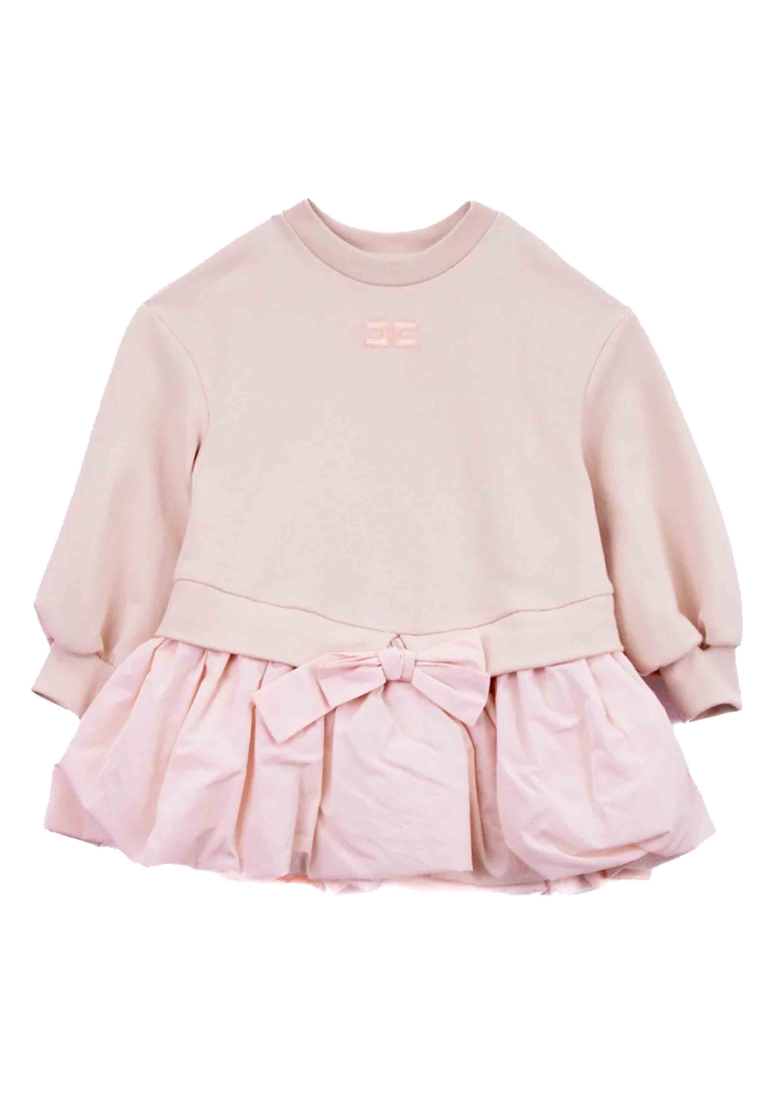 Elisabetta Franchi Pink Sweatshirt Dress with Balloon Skirt (toddler version)