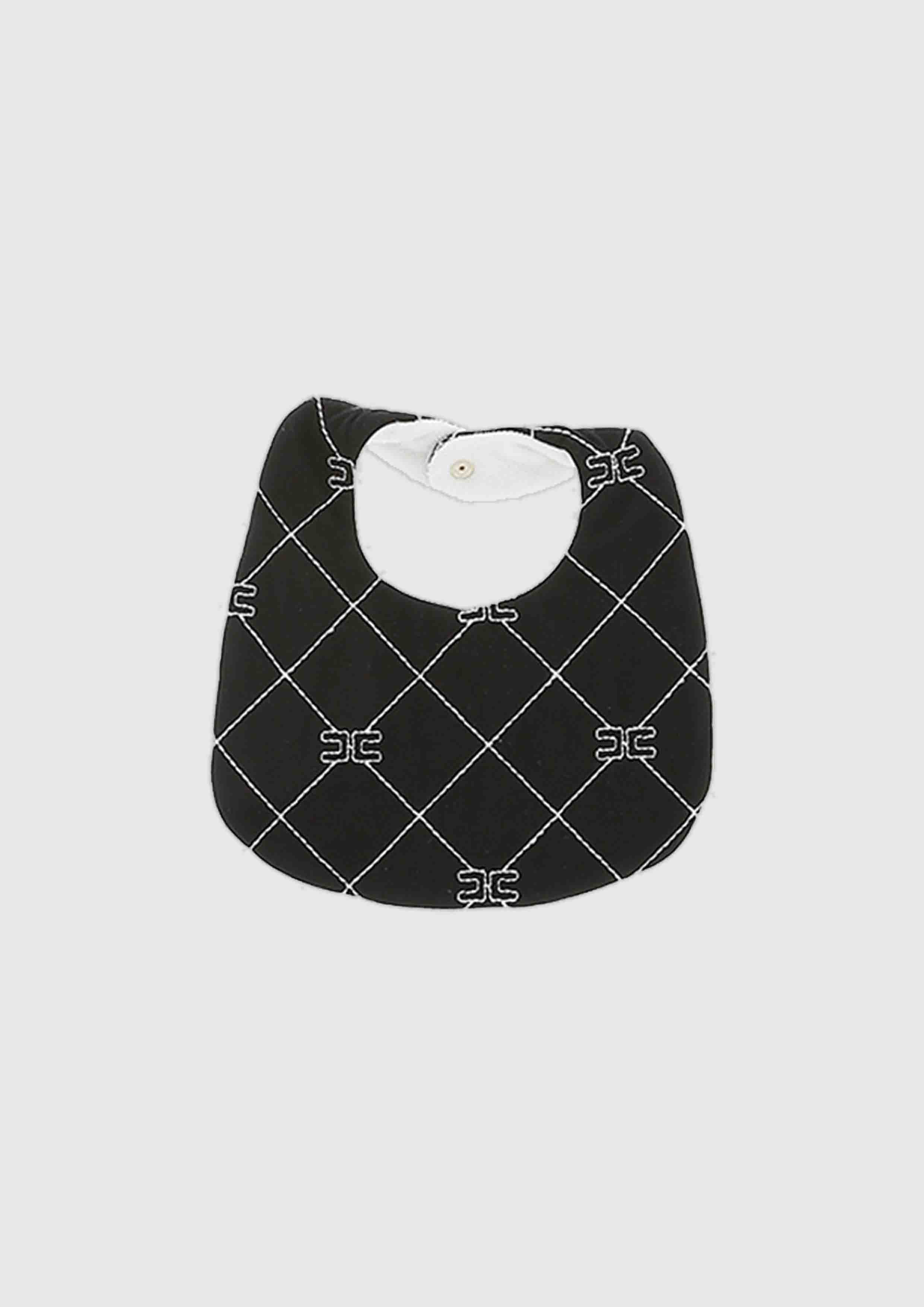 Elisabetta Franchi Contrast Bib with Logo Stitching