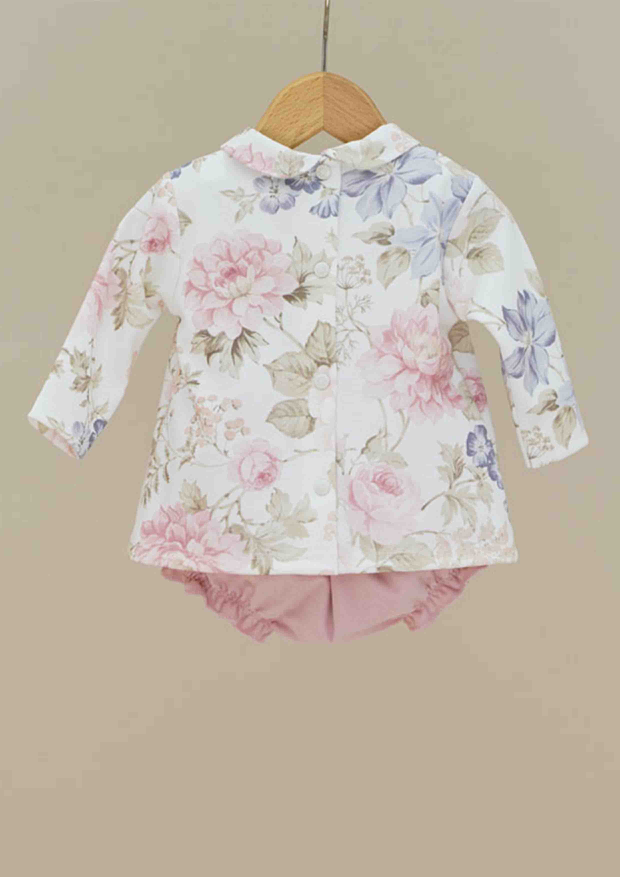 Ninnaoh Floral Outfit Set With Matching Headband