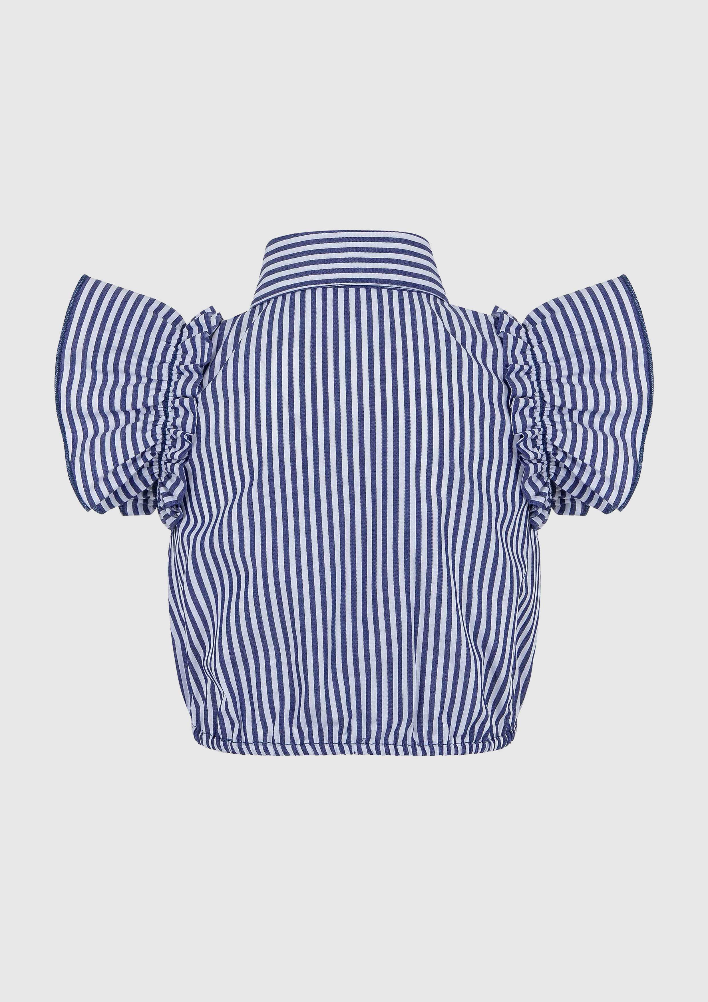 Lapin House Stripe Cropped Shirt