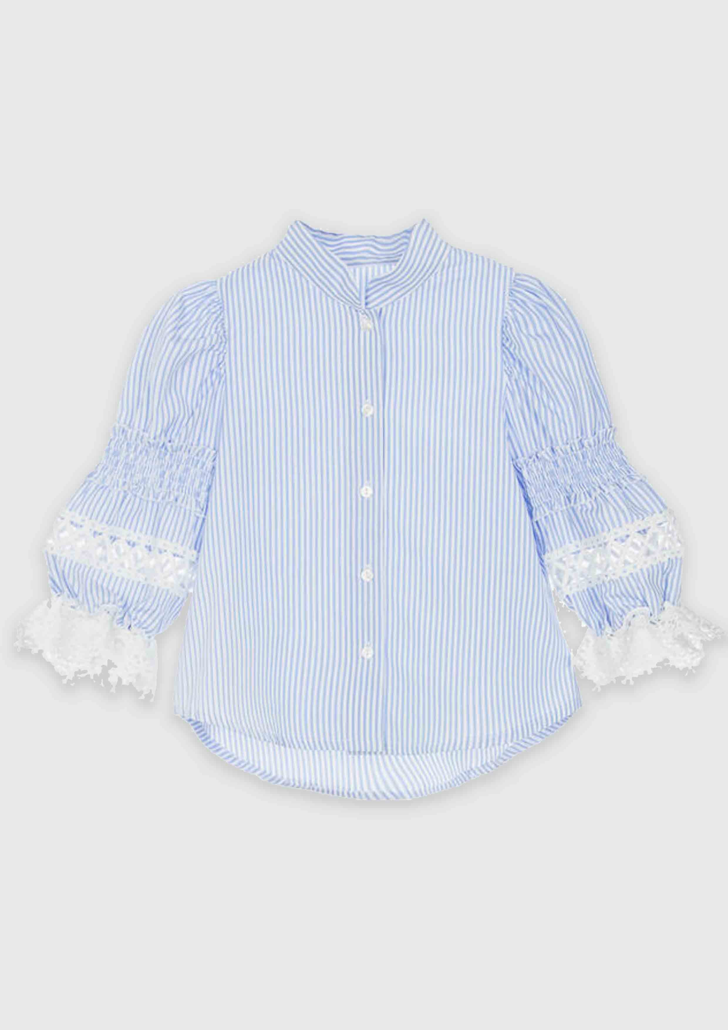 Lapin House Blue and White Shirt