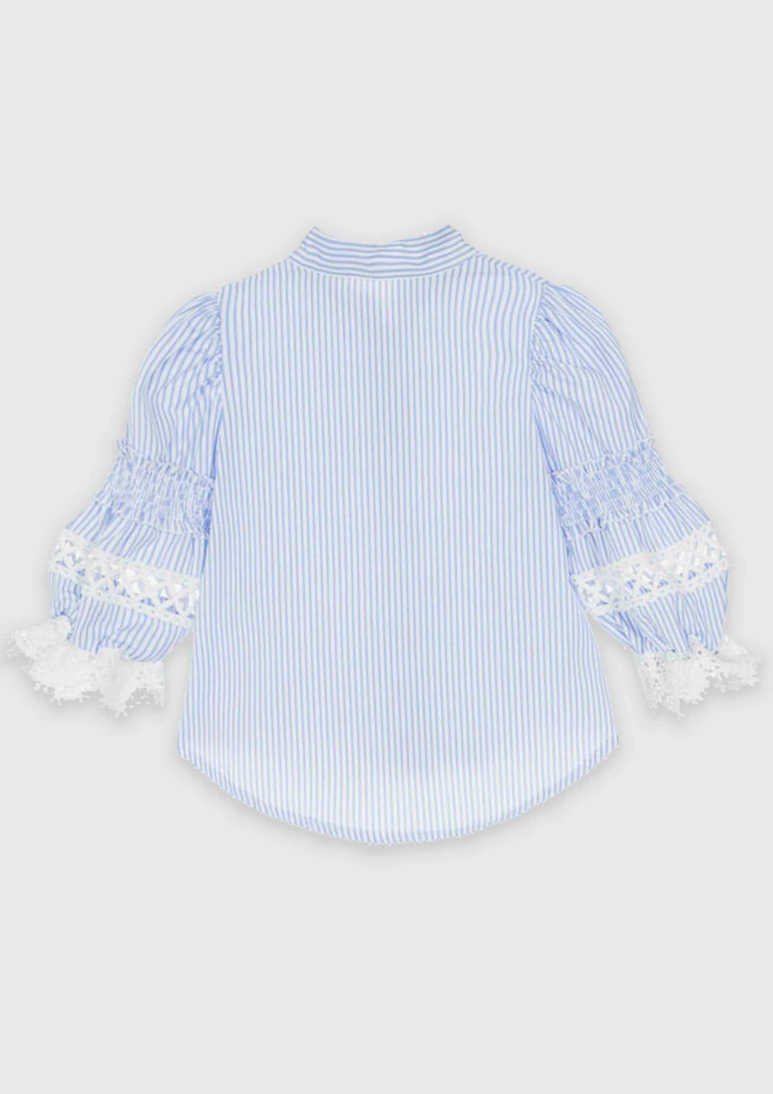 Lapin House Blue and White Shirt