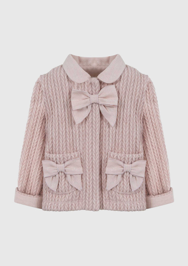 Pink Knitted Cardigan