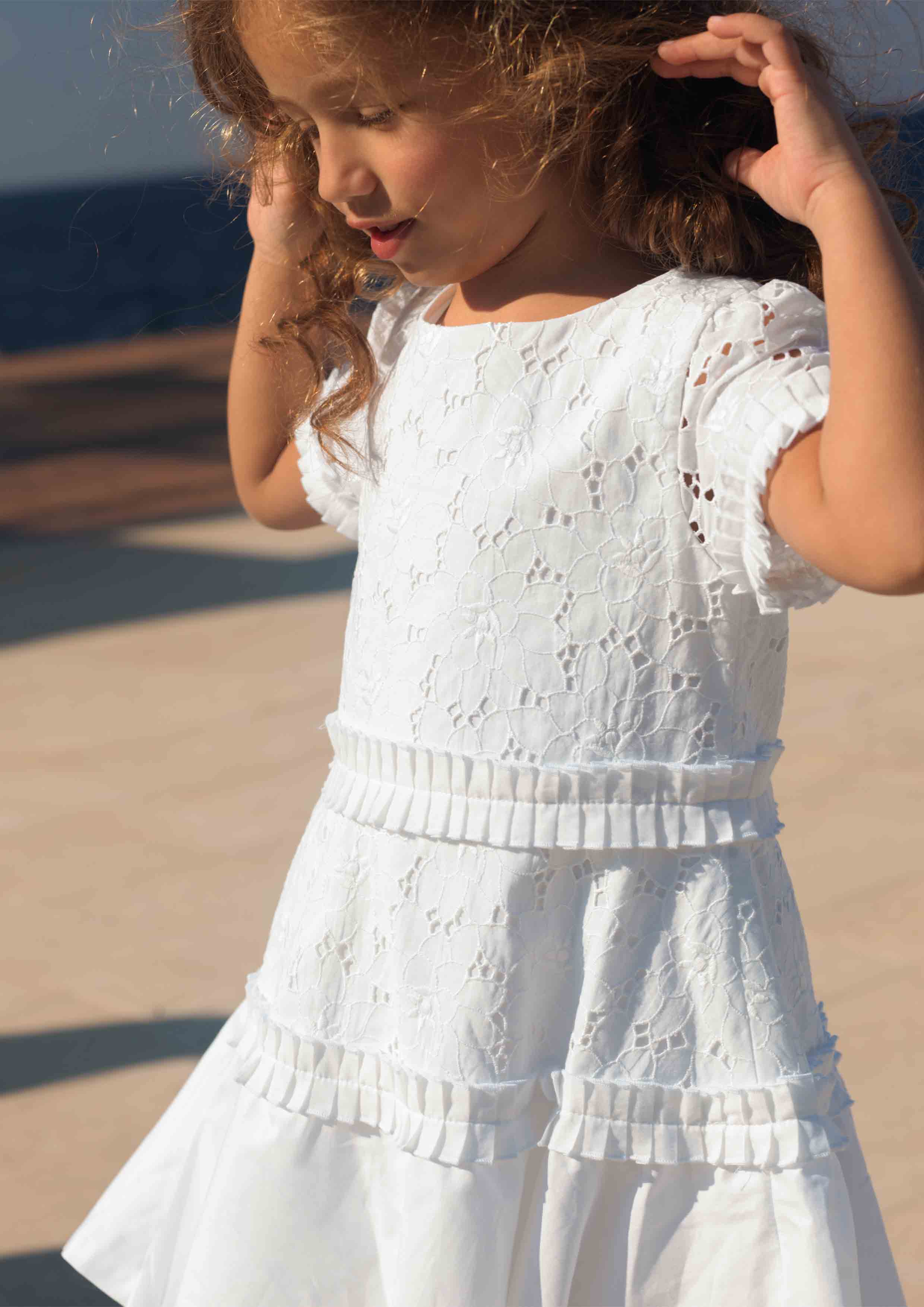 Lapin House White Eyelet Dress