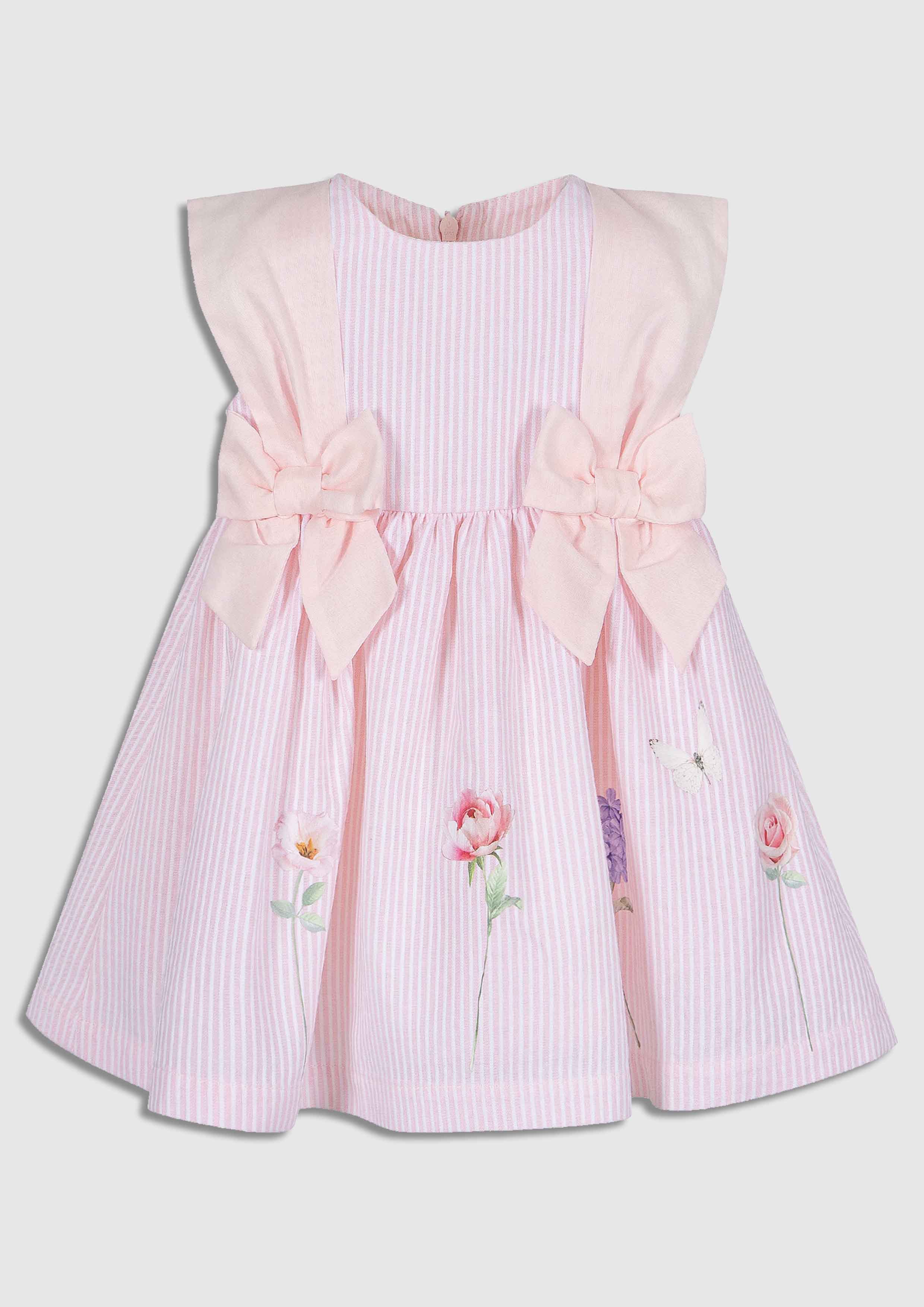 Lapin House Pink Bow Dress