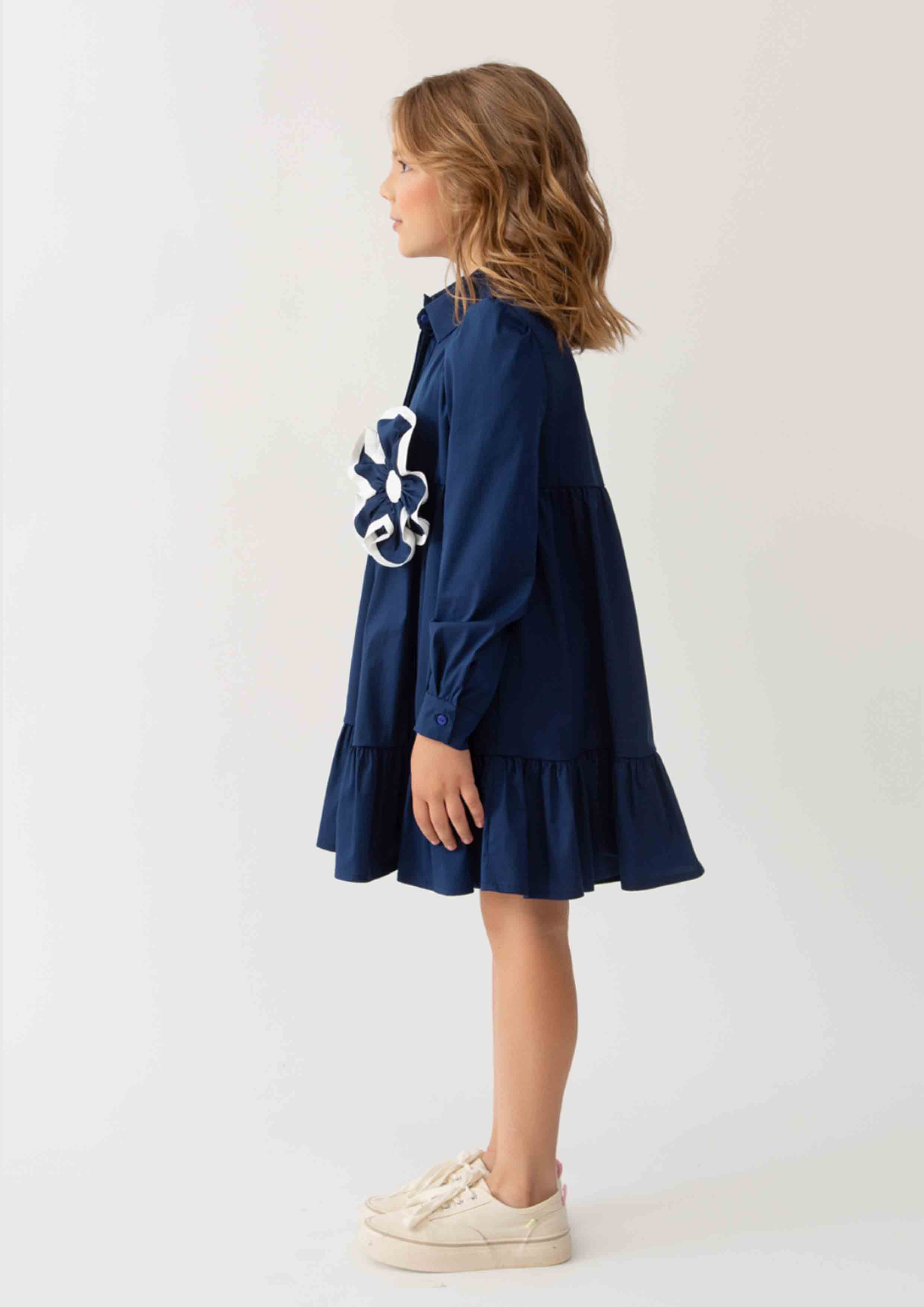 Piccola Ludo Navy Dress