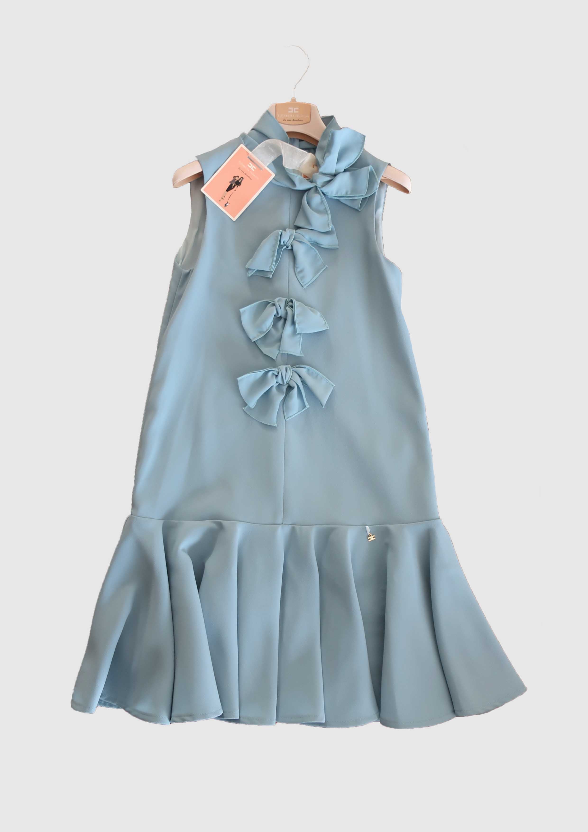 Blue Pinafore With Bows - Tiny Models