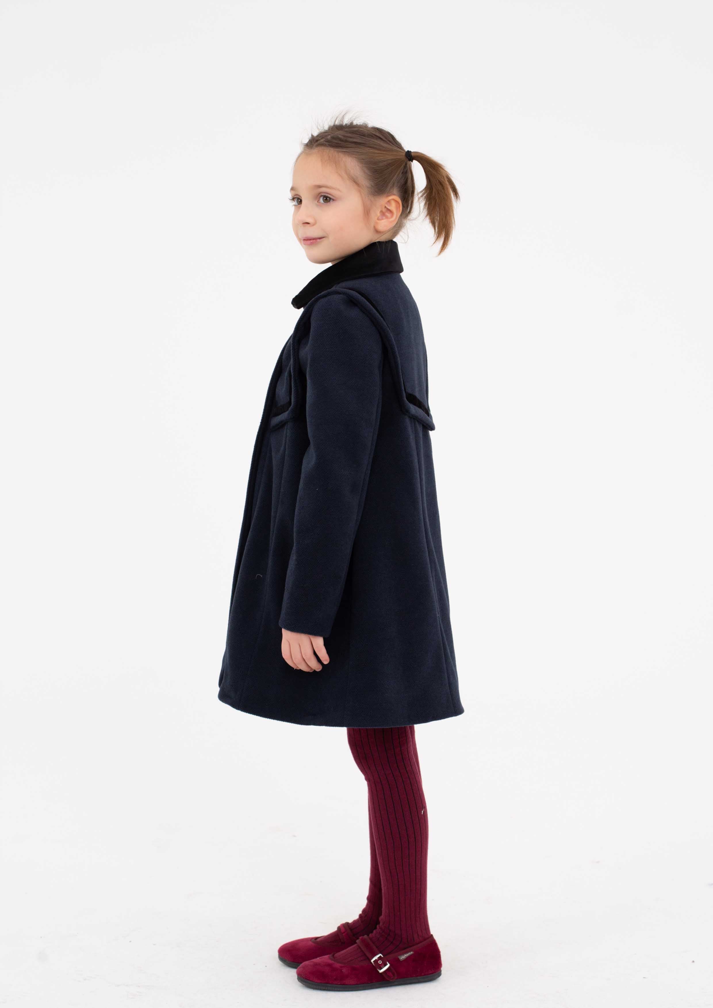 Piccola Ludo Navy Isma Coat