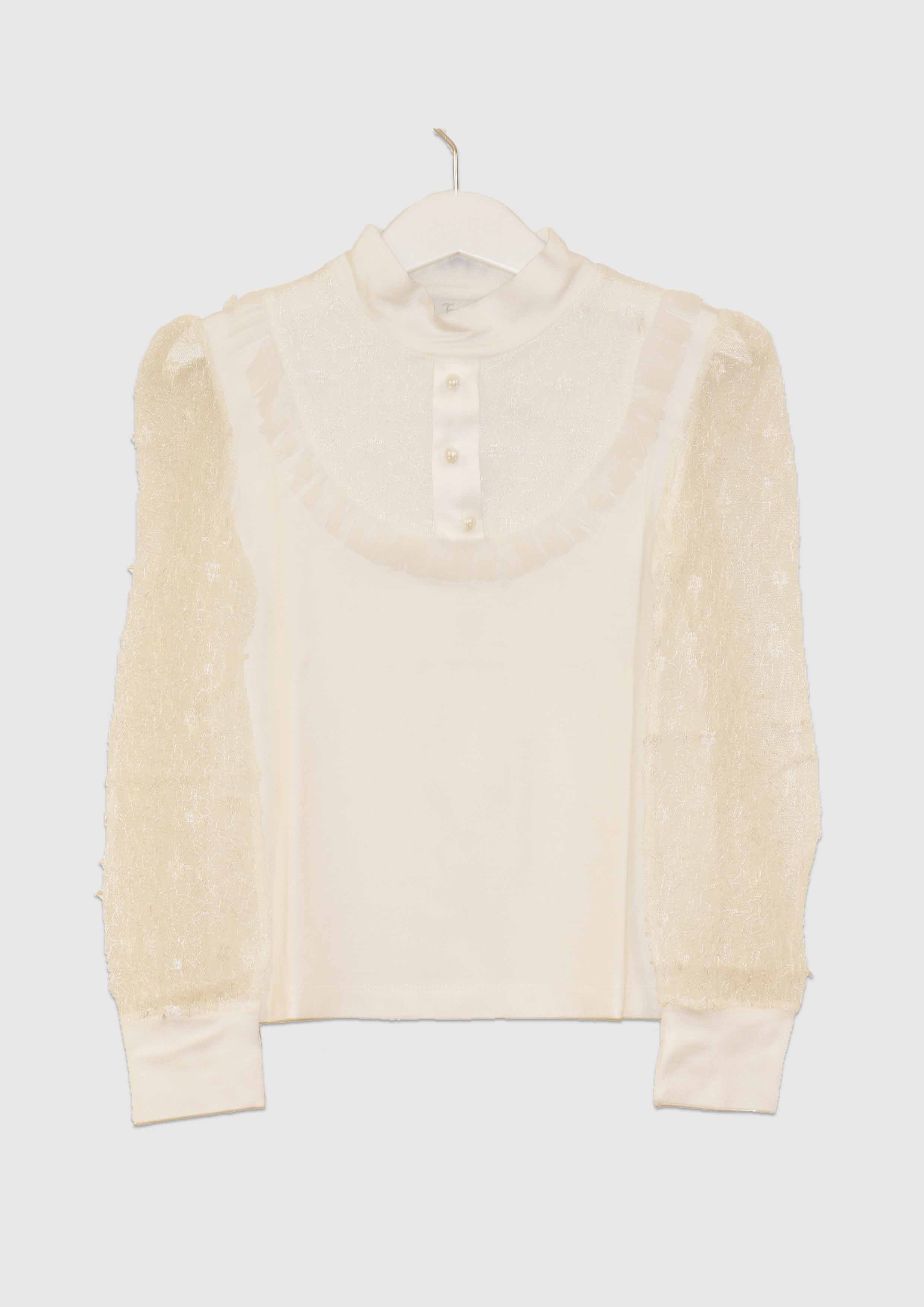 Ivory Lace sleeve blouse