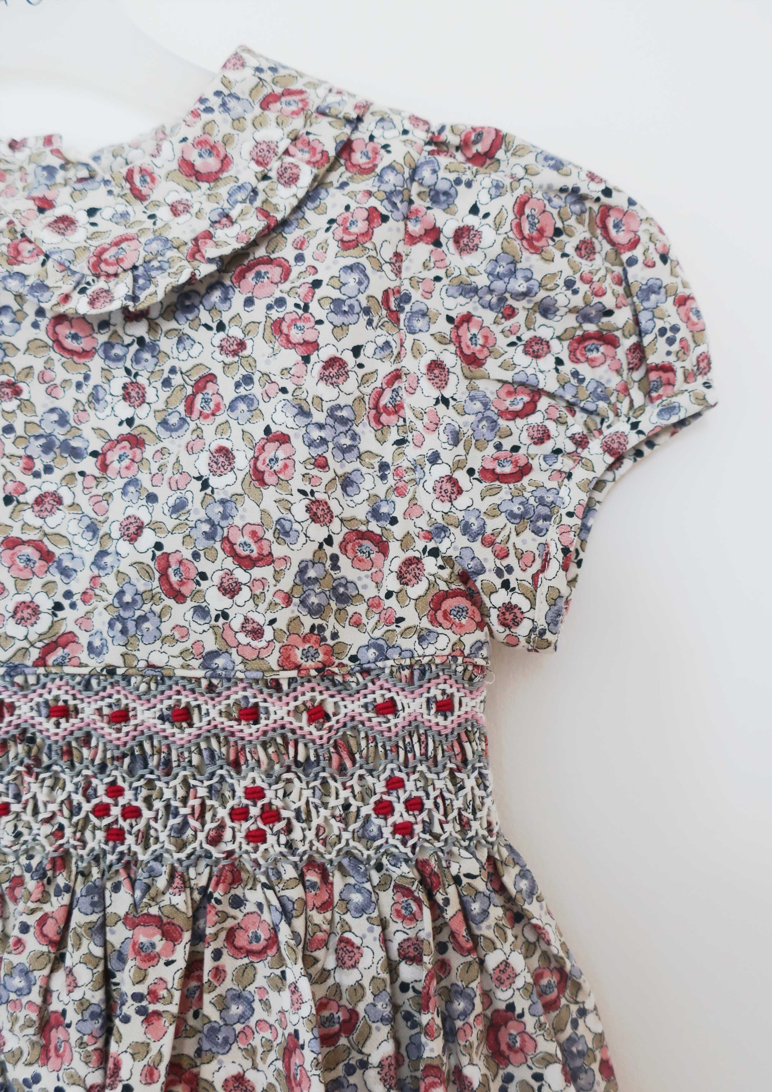 Floral Print Smocked Dress